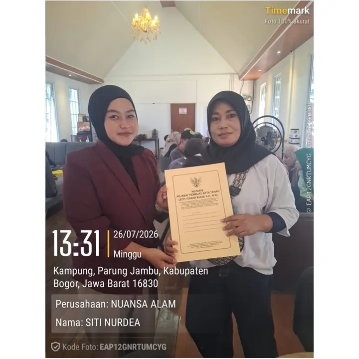 Serah Terima Legalitas Tanah Kavling Nuansa Alam (1)